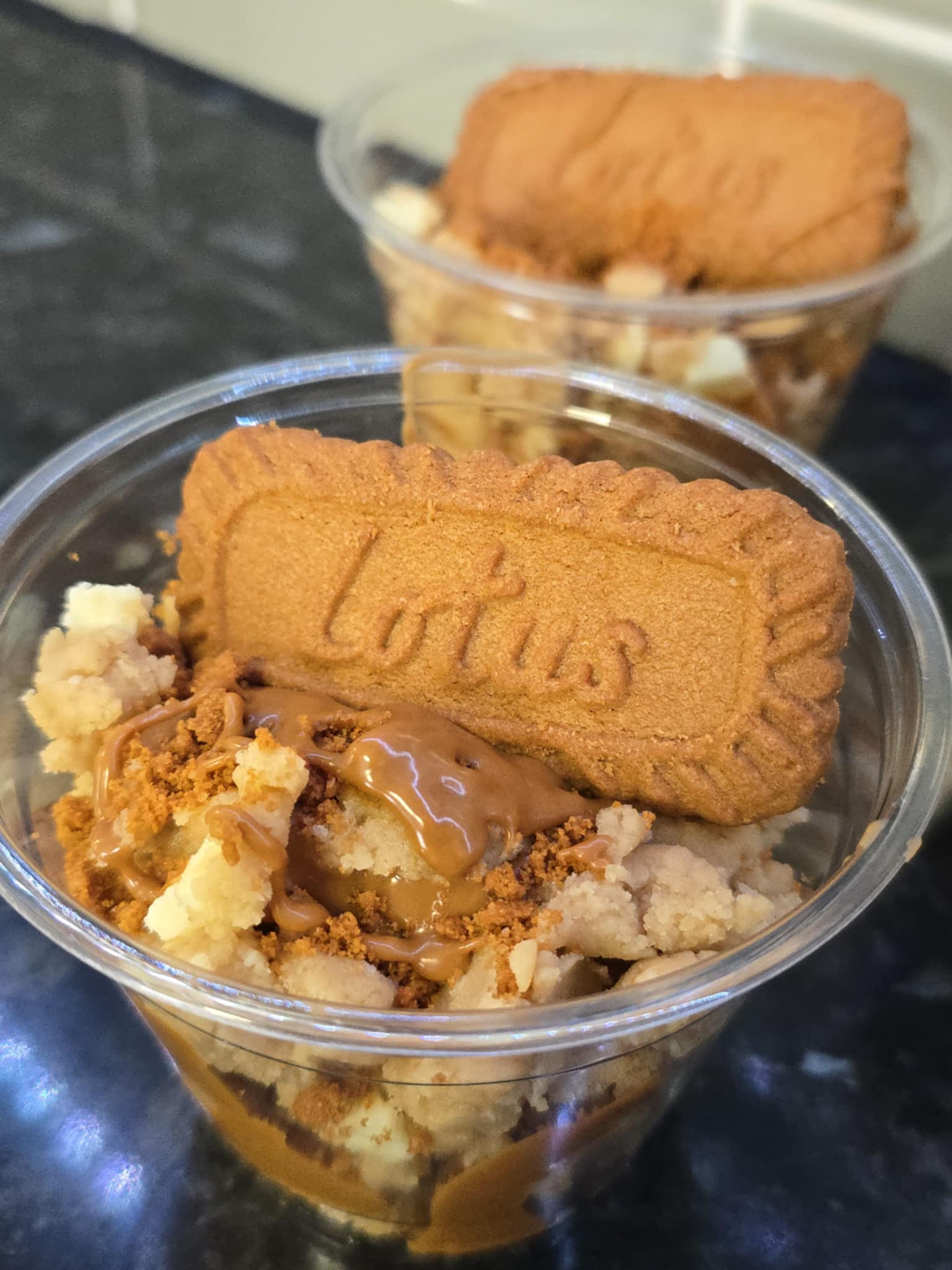 Edible Raw Cookie Dough Pots - Biscoff