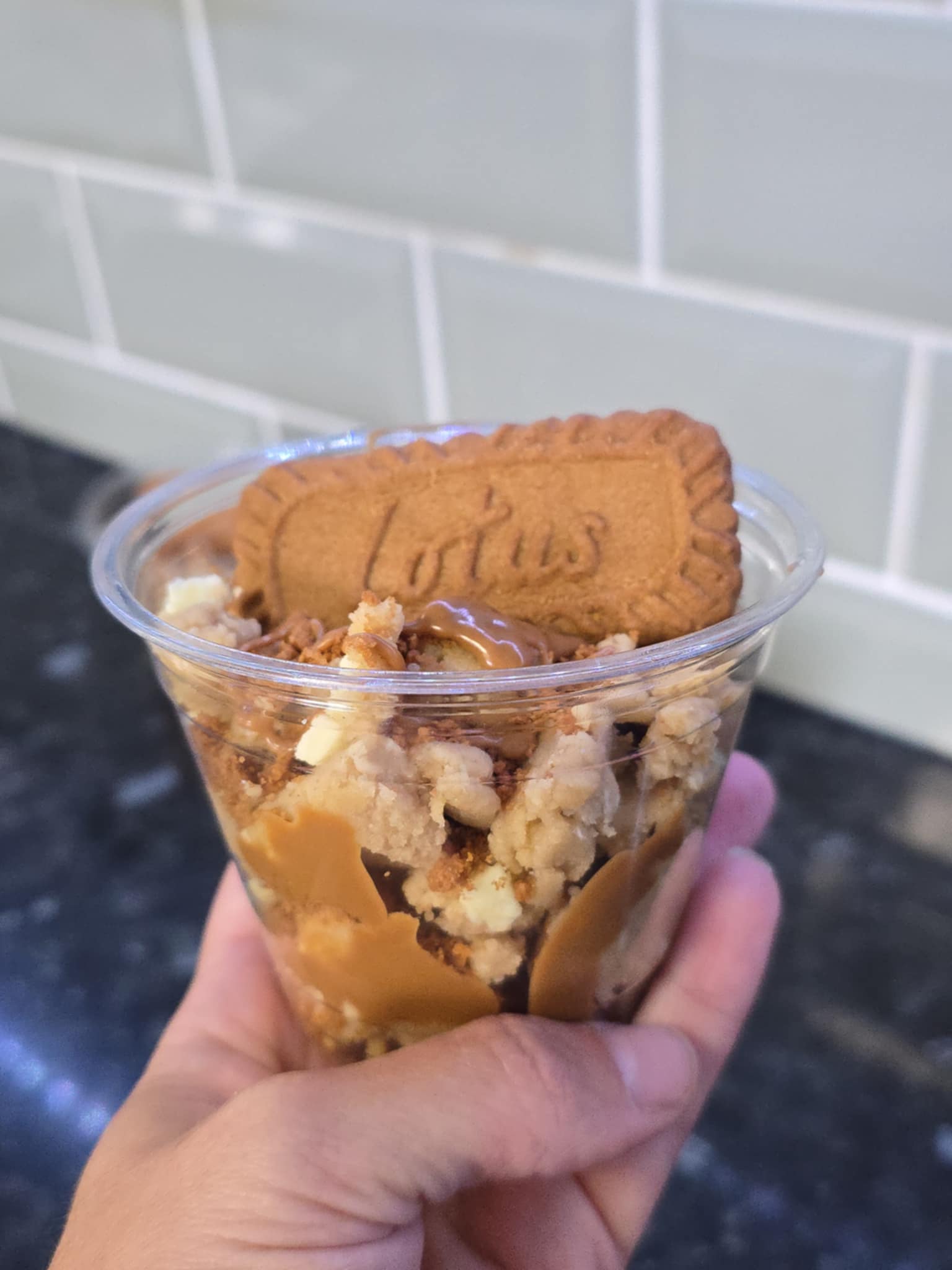 Edible Raw Cookie Dough Pots - Biscoff