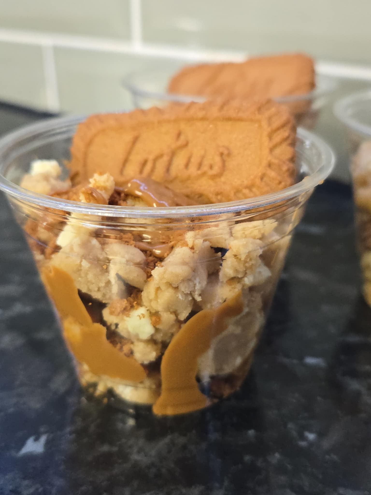 Edible Raw Cookie Dough Pots - Biscoff