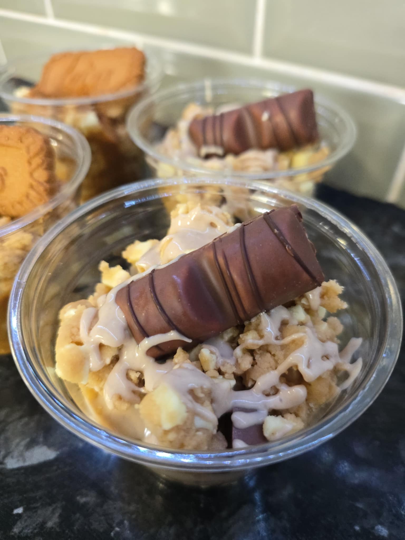 Edible Raw Cookie Dough Pots - Kinder