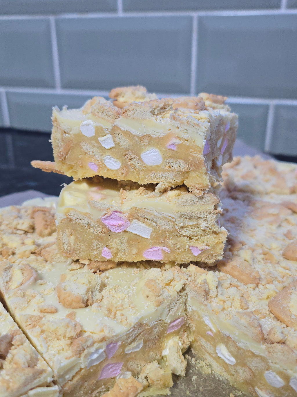 Custard Cream Rocky Road
