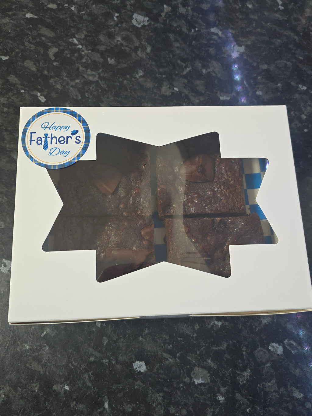 Pre-order - Collection only. Brownie box of 4 Father's Day