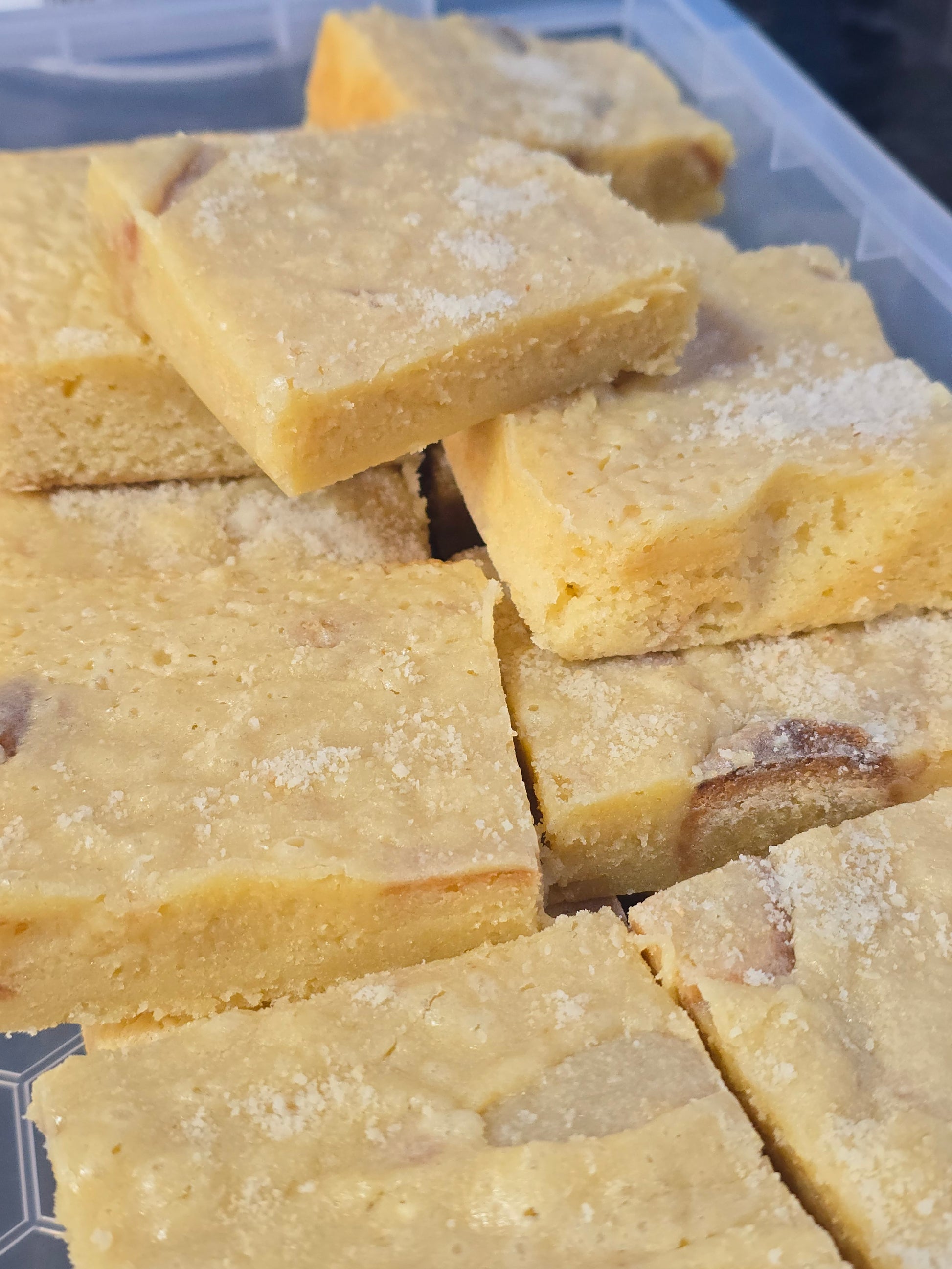 Almond & White Chocolate Blondie