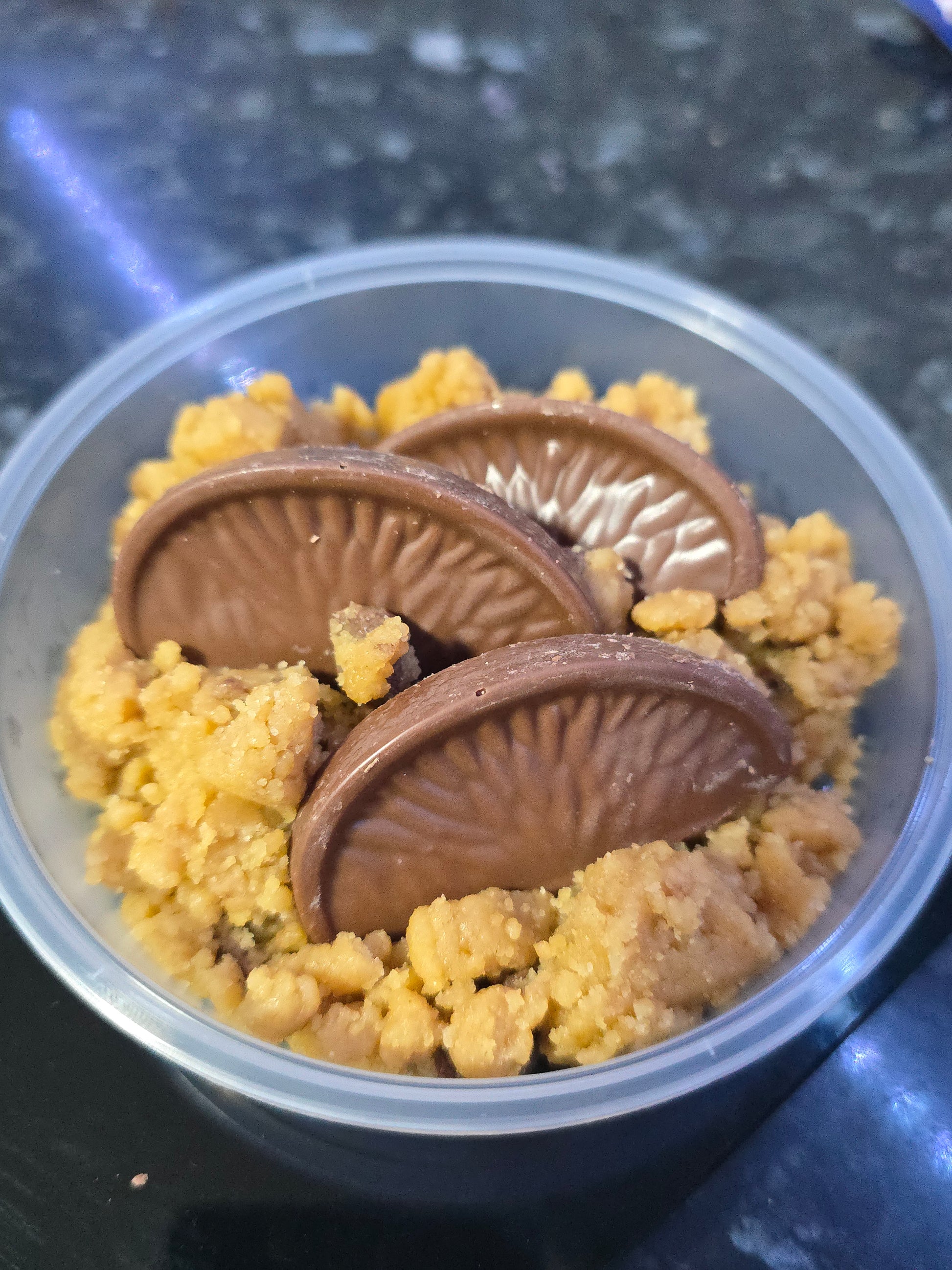 Edible Raw Cookie Dough Pots - Orange